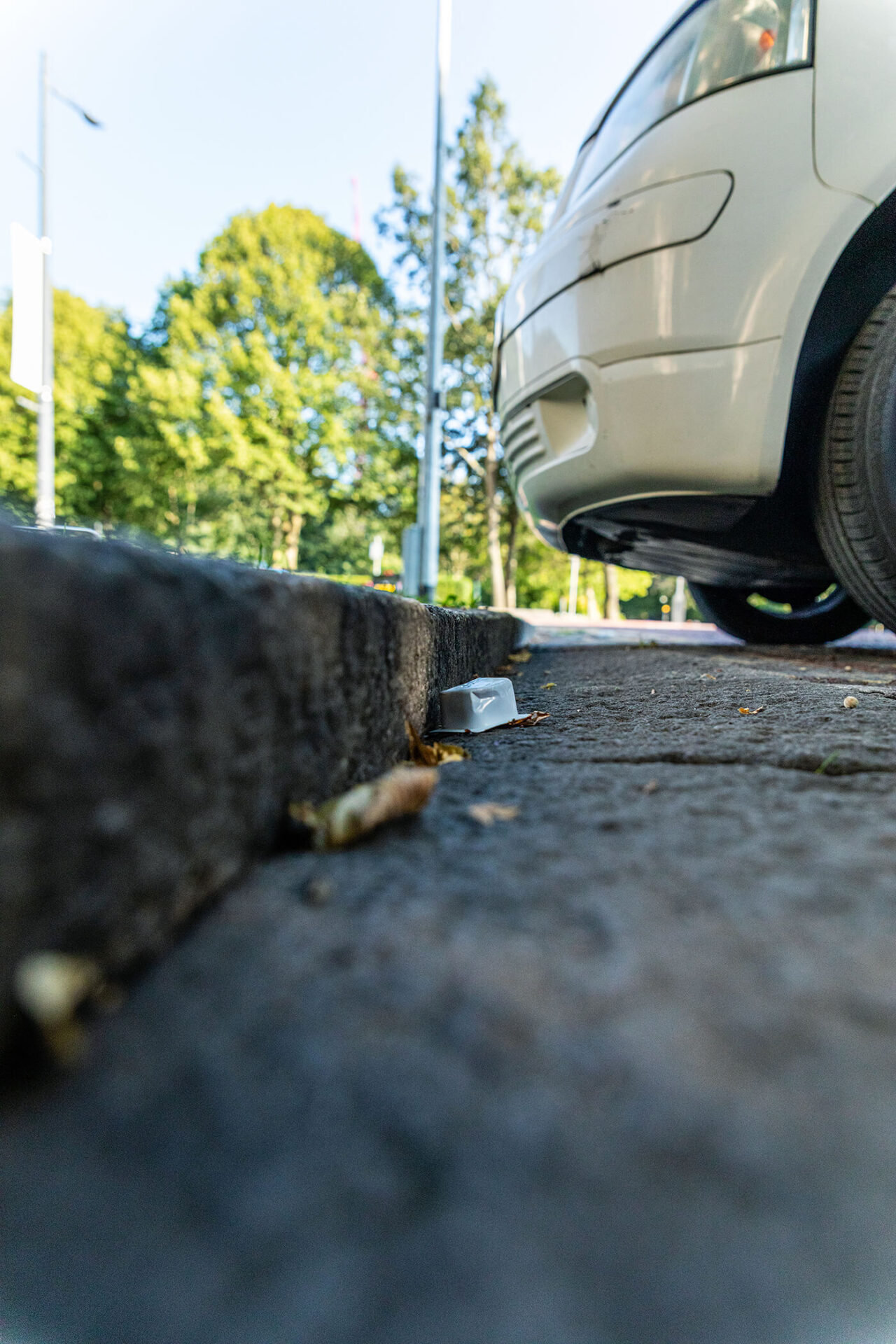Fast-food packaging littered on a road