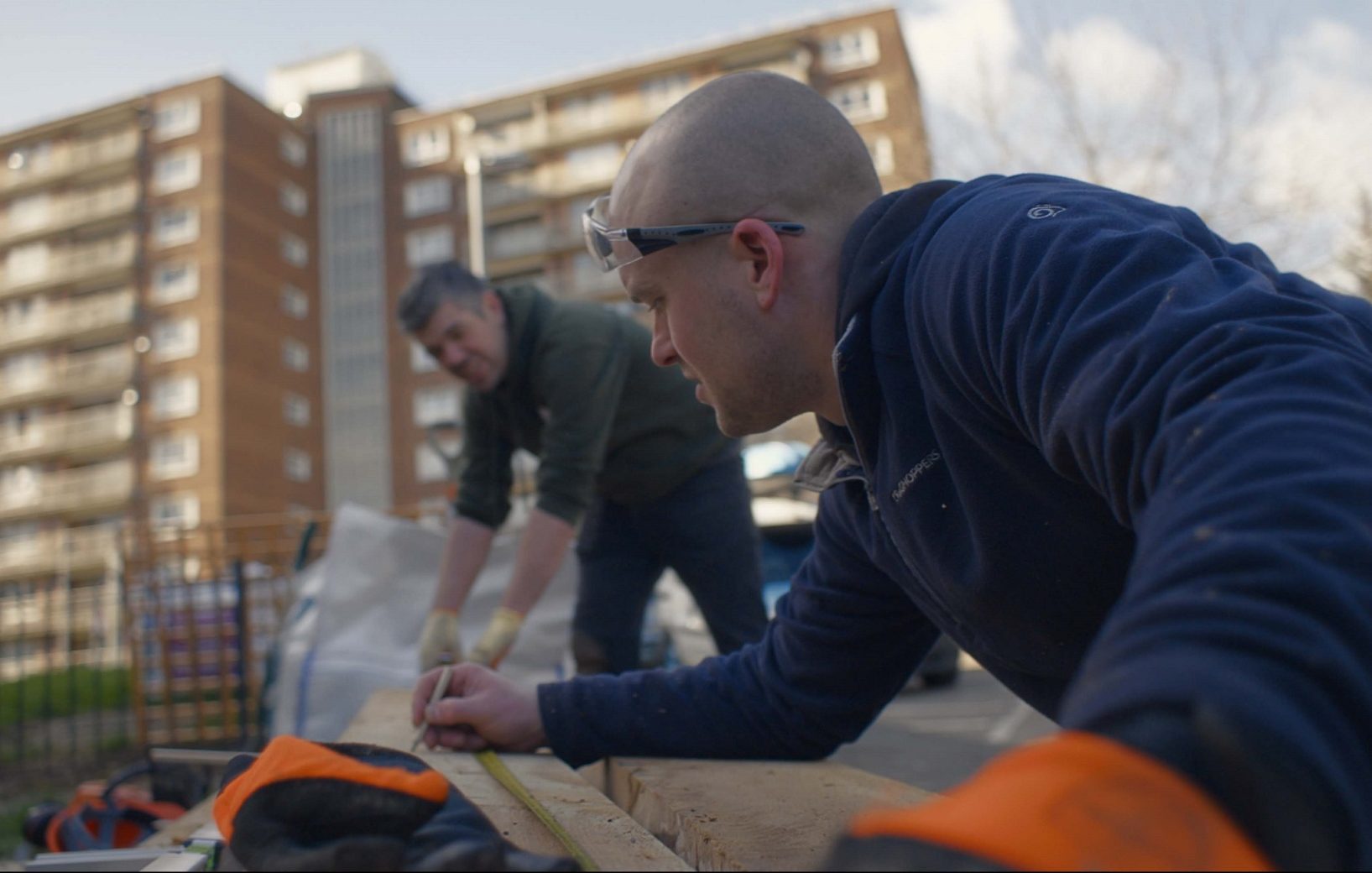 Keep Wales Tidy staff working outdoors