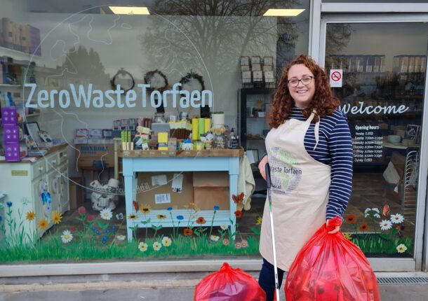 Zero Waste Torfaen Founder, Lauren Morse, making a difference in Torfaen